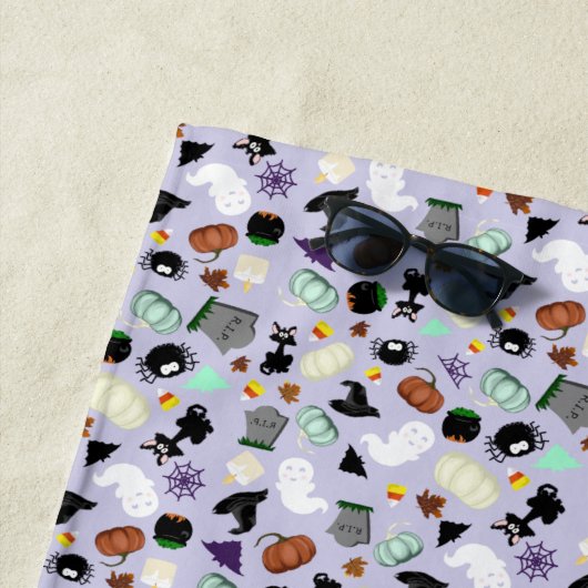 パステルハロウィーン ビーチタオル (インサイチュ)