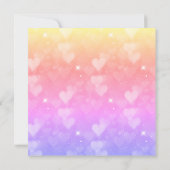 パステルハワイアンテーマバースデーパーティー 招待状 (裏面)