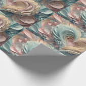 パステルハートインカット紙スタイル ラッピングペーパー (角)