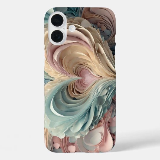 パステルハートインカット紙スタイル Case-Mate iPhoneケース (裏面)