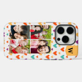 パステルハートカスタムモノグラム4 – 写真 Case-Mate iPhoneケース (裏面 (横))