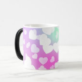 パステルハートコーヒー&ティーマグカップ モーフィングマグカップ (正面左)