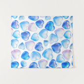 パステルハートスモールウォールタペストリー – 50x60インチ タペストリー (正面(横))