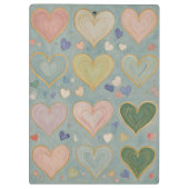 パステルハートタペストリー クリップボード (裏面)