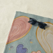 パステルハートタペストリー ビーチタオル (インサイチュ)