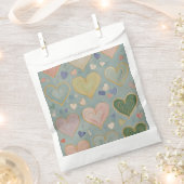 パステルハートタペストリー フェイバーバッグ (クリップ留めされた状態)