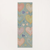 パステルハートタペストリー ヨガマット (裏面)