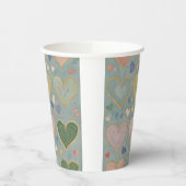 パステルハートタペストリー 紙コップ (左)