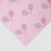 パステルハートテニスプレーヤーラケットボールデザイン 薄葉紙 (詳細)