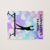 パステルハート体操パズル パーソナライズされた ジグソーパズル (横)