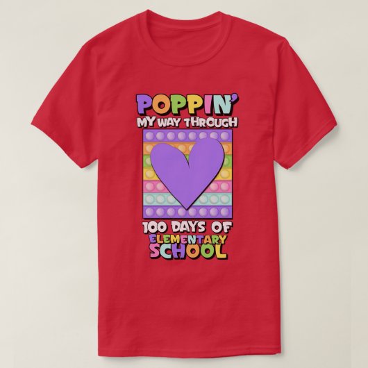 パステルハート100日オブ・スクール Tシャツ (デザイン正面)