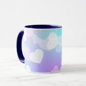 パステルハート2トンのコーヒー&ティーマグカップ マグカップ (正面左)