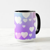 パステルハート2トンのコーヒー&ティーマグカップ マグカップ (正面右)