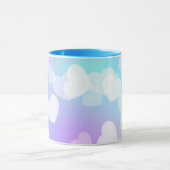 パステルハート2トンのコーヒー&ティーマグカップ マグカップ (中央)