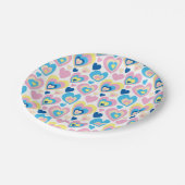 パステルハート。 ペーパープレート (アングル)