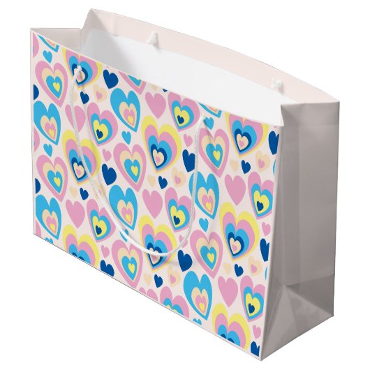 パステルハート。 ラージペーパーバッグ (裏面アングル)