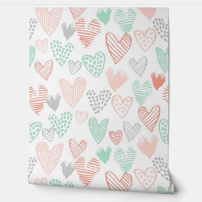 パステルハート 壁紙 (ほどく)