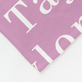 パステルバイオレットかわいいパーソナライズされた繰り返し名 フリースブランケット (角)