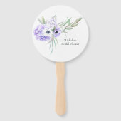 パステルバイオレットフローラ ハンドファン (正面)