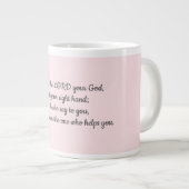 パステルバイブルの詩のギフト ジャンボコーヒーマグカップ (正面右)