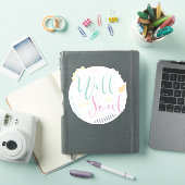 パステルバイブル引用文私の心は良い シール (iPadカバー)