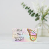 パステルバタフライは友人の名刺を参照 名刺 (スタンド正面)