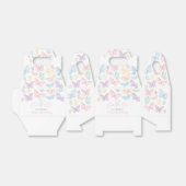 パステルバタフライガールの最初の誕生日レインボーパーティー フェイバーボックス (折り畳みなし)