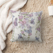 パステルバタフライクッション付きバタフライツリー クッション (ブランケット)