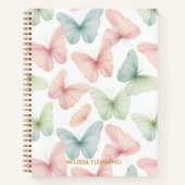 パステルバタフライノート ノートブック (正面)