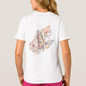 パステルバタフライバースデイガーデン Tシャツ (裏面)