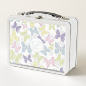 パステルバタフライランチボックス メタルランチボックス (正面)