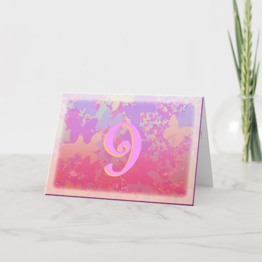 パステルバターフライズ カード (正面)