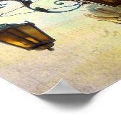 パステルバックグラウンド付きプラザライト ポスター (角)