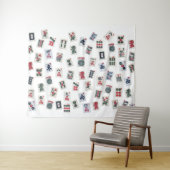 パステルバッジタペストリーの麻雀タイル タペストリー (インサイチュ(横))