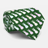 パステルバニーと草の背景 ネクタイ (ロール)