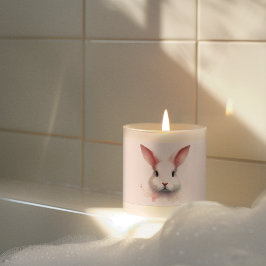 パステルバニーの夢：香り付きバニラキャンドル