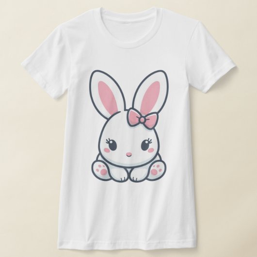 パステルバニーチャーム Tシャツ (レイダウン)