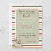 パステルバニーファミリーイースターセージ写真 招待状 (正面)