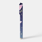 パステルバニー携帯ケース - かわいい星うさぎiPhone iPhoneケース (左側面)