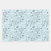 パステルバニー&エッグイースターソフトセット3 ラッピングペーパーシート (正面3)