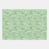 パステルバニー&エッグイースターソフトセット3 ラッピングペーパーシート (正面2)