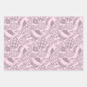 パステルバニー&エッグイースターソフトセット3 ラッピングペーパーシート (正面)