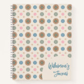 パステルバビロニアインスパイアフラルパターン ノートブック (正面)