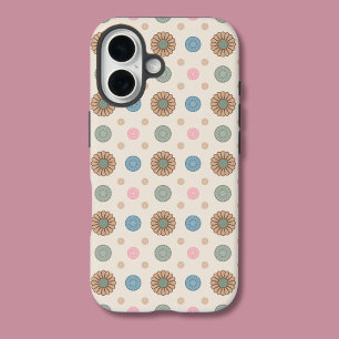 パステルバビロニアインスパイアフラルパターン iPhone 16ケース