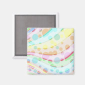 パステルバブル旋回背景 マグネット (正面/裏面)