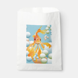 パステルバブル水に入った朱色の金魚 フェイバーバッグ