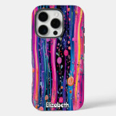 パステルバラとストライプ Case-Mate iPhoneケース (裏面)