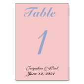 パステルバラとブルーウェディングレセプションナンバー テーブルナンバー (裏面)