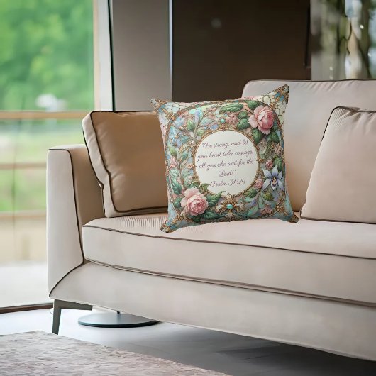 パステルバラガーデンカスタマイズ可能なバイブルバース クッション