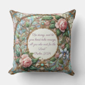 パステルバラガーデンカスタマイズ可能なバイブルバース クッション (正面)